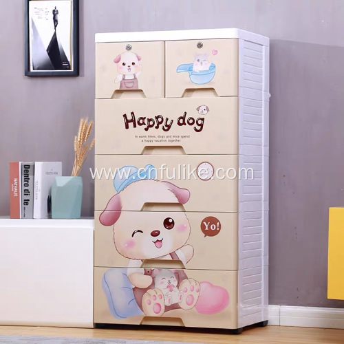 Indoor Clothes Dampproof Container Plastic Storage Cabinet
